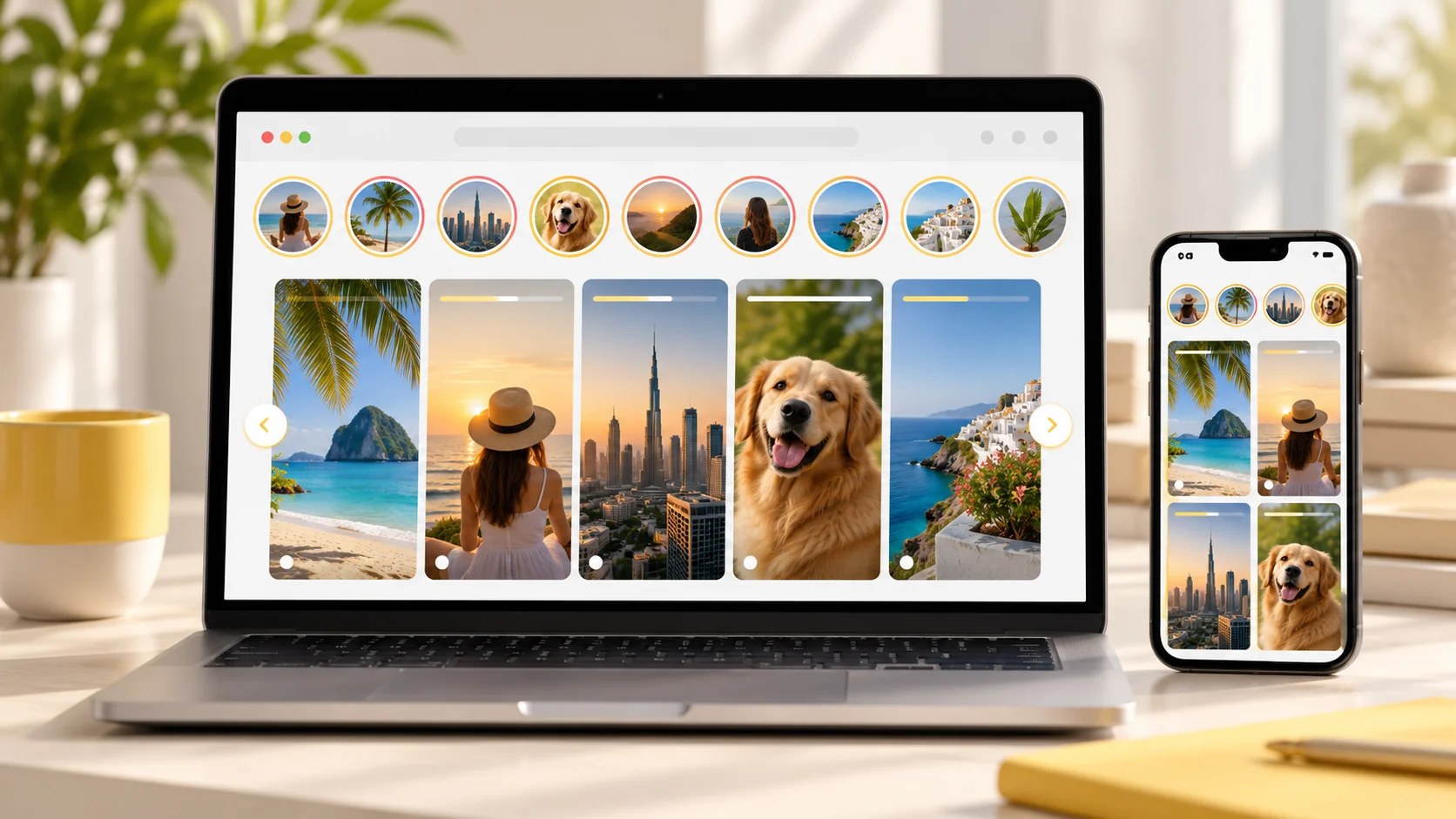 Viewing public Snapchat Stories online using a web browser